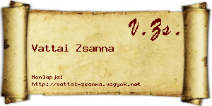 Vattai Zsanna névjegykártya